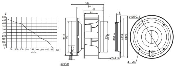 133mm EC Backward Curved Centrifugal Fan - Xhengxin