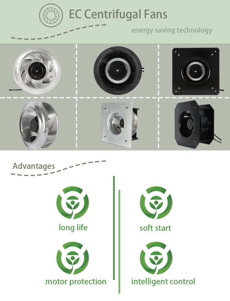 133mm EC Backward Curved Centrifugal Fan - Xhengxin